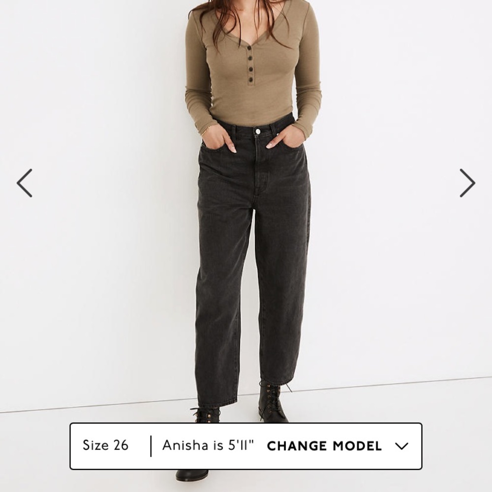 Madewell Balloon Jeans Size 26
